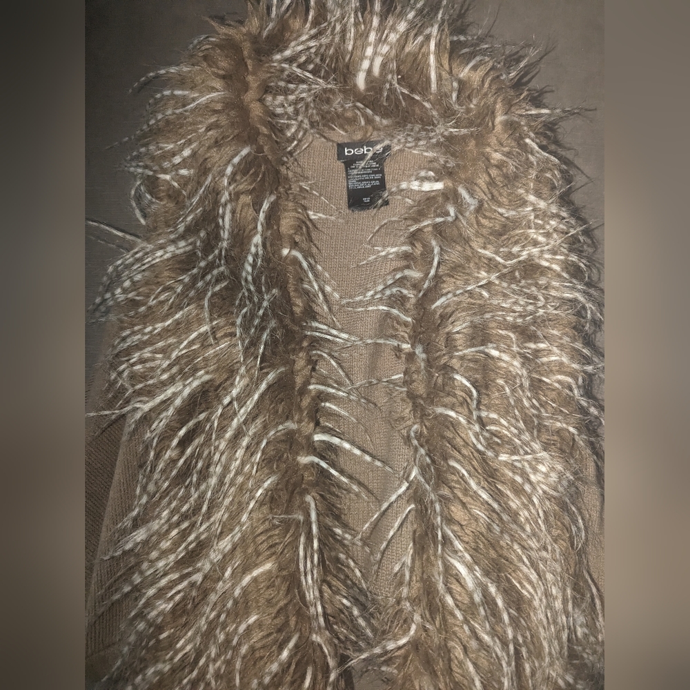 Bebe Cover Up with Faux Fur